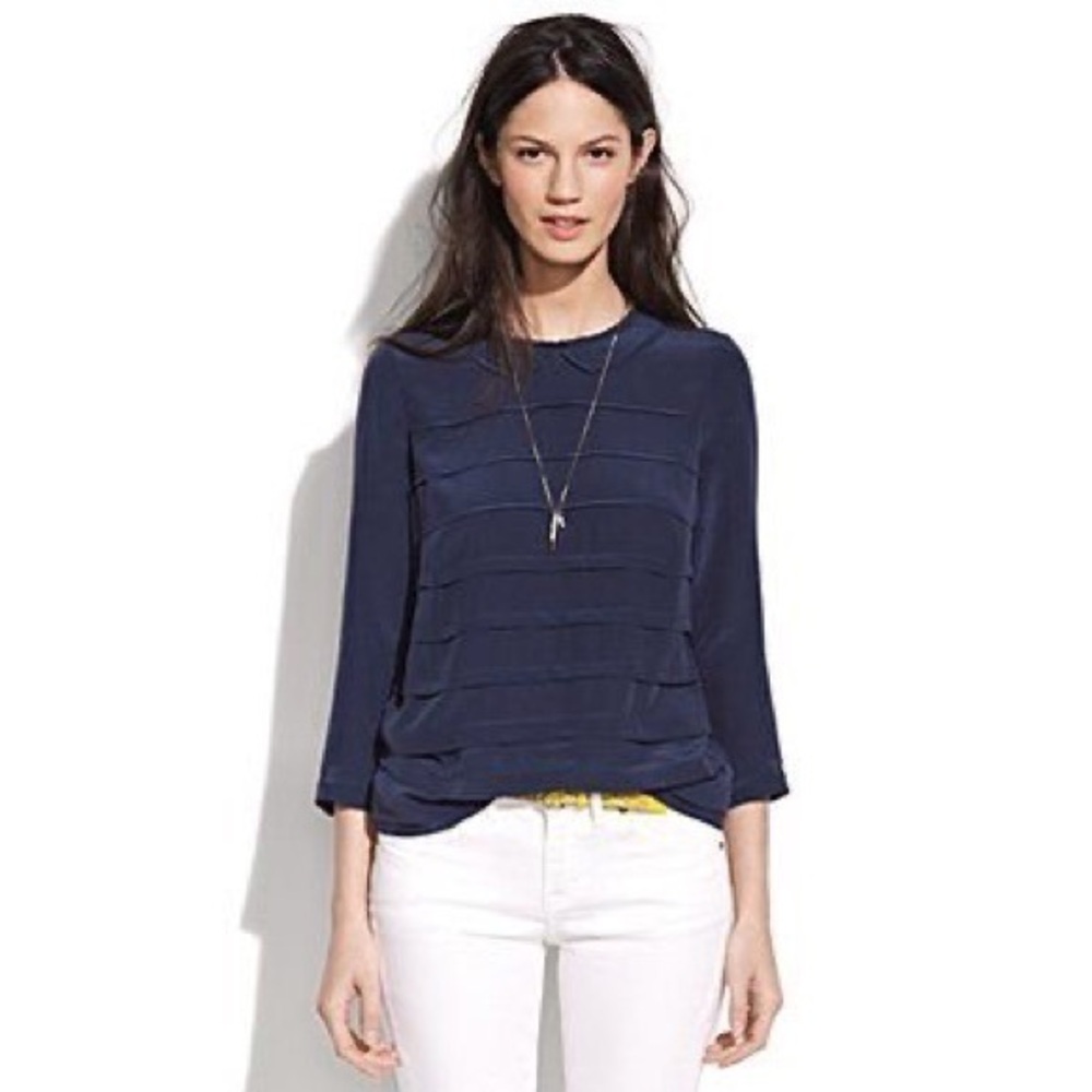 Madewell Silk High Tea Blouse